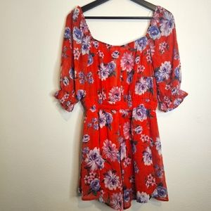 Row A Redflor Romper Medium